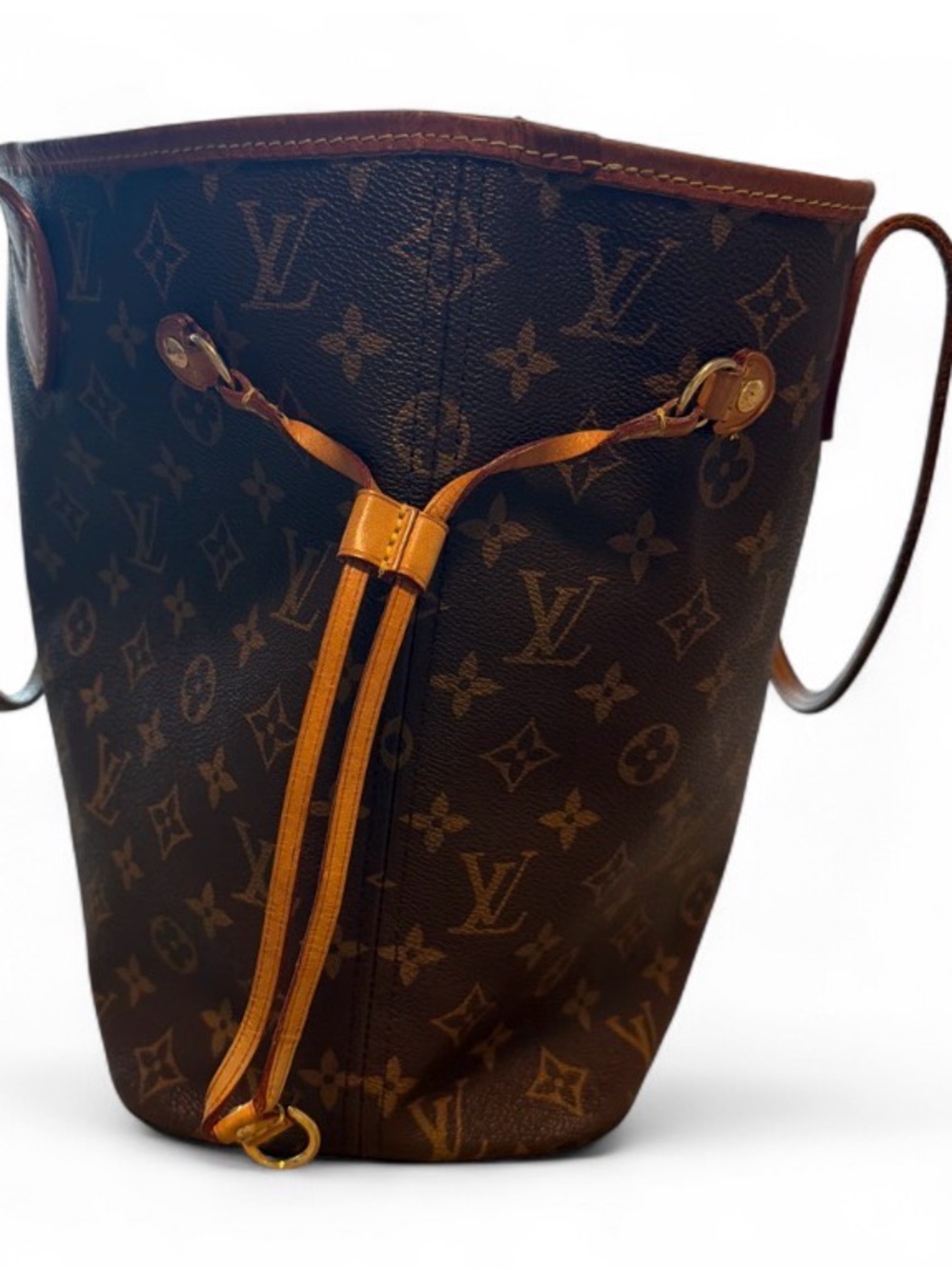Louis Vuitton Monogramneverfull MM  Canvas Tote in Brown with Tan Trim - Picture 14 of 14